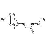 CAS#: 186032-80-4， 2-Methyl-2-Propanyl [2-(2-Methylhydrazino)-2-Oxoethyl]Carbamate