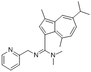 CAS 登录号：186086-10-2， N,N,3,8-四甲基-5-丙-2-基-N'-(吡啶-2-基甲基)薁-1-甲脒