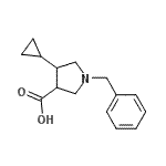 CAS#: 186203-60-1， 1-Benzyl-4-Cyclopropyl-3-Pyrrolidinecarboxylic Acid