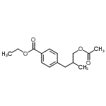 CAS#: 186344-90-1， Ethyl 4-(3-Acetoxy-2-Methylpropyl)Benzoate