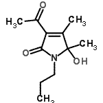 CAS#: 186379-46-4， 3-Acetyl-5-Hydroxy-4,5-Dimethyl-1-Propyl-1,5-Dihydro-2H-Pyrrol-2-One