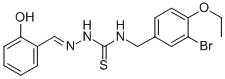 CAS#: 186453-56-5， 1-[(3-Bromo-4-Ethoxyphenyl)Methyl]-3-[[(E)-(6-Oxo-1-Cyclohexa-2,4-Dienylidene)Methyl]Amino]Thiourea