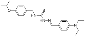 CAS#: 186453-62-3， 3-[(4-Diethylaminophenyl)Methylideneamino]-1-[(4-Propan-2-Yloxyphenyl)Methyl]Thiourea