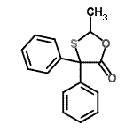 CAS#: 18648-76-5， 2-Methyl-4,4-Diphenyl-1,3-Oxathiolan-5-One