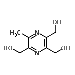 CAS#: 186534-03-2， (6-Methyl-2,3,5-Pyrazinetriyl)Trimethanol