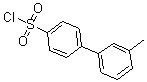 structure of CAS# 186551-47-3, 3'-Methyl-[1,1'-Biphenyl]-4-Sulfonylchloride;[1,1'-BIPHENYL]-4-SULFONYL CHLORIDE, 3'-METHYL-;3'-METHYL[1,1'-BIPHENYL]-4-SULFONYL CHLORIDE;3'-METHYL-BIPHENYL-4-SULFONYL CHLORIDE