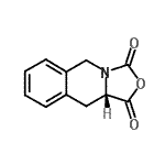 结构式 CAS# 186606-17-7, (10aS)-10,10A-二氢[1,3]恶唑并[3,4-b]异喹啉-1,3(5H)-二酮