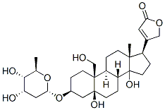 CAS#: 18695-02-8， (3beta,5beta)-3-[(2,6-Dideoxy-beta-D-Ribo-Hexopyranosyl)Oxy]-5,14,19-Trihydroxycard-20(22)-Enolide