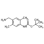structure of CAS# 187163-72-0, 2-Methyl-2-Propanyl [4-(Aminomethyl)-2,5-Dimethylphenyl]Carbamate;CARBAMIC <wbr>ACID, [5-<wbr>(AMINOMET<wbr>HYL)-6-ME<wbr>THYL-2-PY<wbr>RIDINYL]-<wbr>,1,1-DIME<wbr>THYLETHYL<wbr> ESTER