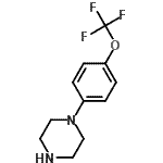 structure of CAS# 187669-62-1, 1-[4-(Trifluoromethoxy)Phenyl]Piperazine;1-(4-(Trifluoromethoxy)phenyl)piperazine;1-[4-(trifluoromethoxy)phenyl]piperazine;MFCD09027441