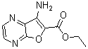 structure of CAS# 187732-95-2, 7-Amino-Furo[2,3-b]Pyrazine-6-carboxylic Acid Ethyl Ester;Furo[2,3-B]Pyrazine-6-Carboxylic Acid, 7-Amino-, Ethyl Ester (9CI);7-Amino-Furo[2,3-B]Pyrazine-6-Carboxylic Acid Ethyl Ester