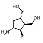 CAS#: 187877-89-0， [(1S,2S,3R,4R)-4-Amino-3-Fluoro-1,2-Cyclopentanediyl]Dimethanol