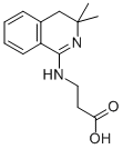 structure of CAS# 187884-87-3, 3-[(3,3-Dimethyl-4H-Isoquinolin-1-Yl)Amino]Propanoic Acid;3-[(3,3-Dimethyl-4H-Isoquinolin-1-Yl)Amino]Propionic Acid;Mls000713770;Smr000273251