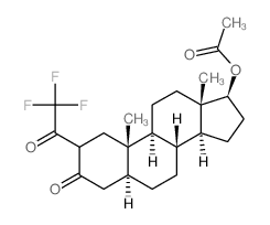 CAS 登录号：1880-36-0， [(5S,8S,9S,10S,13S,14S,17S)-10,13-二甲基-3-氧代-2-(2,2,2-三氟乙酰基)-1,2,4,5,6,7,8,9,11,12,14,15,16,17-十四氢环戊烯并[a]菲-17-基]乙酸酯
