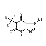 CAS#: 188297-90-7， 7-Methyl-1-(<Sup>2</Sup>H<Sub>3</Sub>)Methyl-3,7-Dihydro-1H-Purine-2,6-Dione