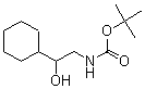 结构式 CAS# 188348-00-7, N-叔丁氧羰基-D-环己基乙醇胺