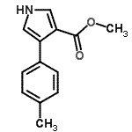 structure of CAS# 188524-66-5, Methyl 4-(4-Methylphenyl)-1H-Pyrrole-3-Carboxylate;methyl 4-(4-methylphenyl)-1H-pyrrole-3-carboxylate
