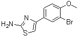 CAS#: 189011-00-5， 4-(3-Bromo-4-Methoxyphenyl)-1,3-Thiazol-2-Amine