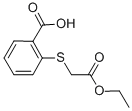 结构式 CAS# 18926-41-5, 2-[(2-乙氧基-2-氧代乙基)硫基]苯甲酸