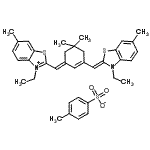 CAS#: 189298-36-0， 3-Ethyl-2-[(E)-{3-[(Z)-(3-Ethyl-6-Methyl-1,3-Benzothiazol-2(3H)-Ylidene)Methyl]-5,5-Dimethyl-2-Cyclohexen-1-Ylidene}Methyl]-6-Methyl-1,3-Benzothiazol-3-Ium 4-Methylbenzenesulfonate
