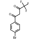 结构式 CAS# 18931-61-8, 1-(4-溴苯基)-4,4,4-三氟-1,3-丁烷二酮