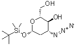 CAS#: 189454-43-1， 3-Azido-2,3-Dideoxy-1-O-[Dimethyl(2-Methyl-2-Propanyl)Silyl]-beta-D-Arabino-Hexopyranose