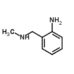 structure of CAS# 1904-69-4, 2-[(Methylamino)Methyl]Aniline;2-[(methylamino)methyl]aniline;Benzenemethanamine,2-amino-N-methyl-