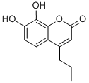 structure of CAS# 19040-67-6, 7,8-Dihydroxy-4-Propyl-2H-1-Benzopyran-2-One;7,8-Dihydroxy-4-Propyl-2H-Chromen-2-One;7,8-DIHYDROXY-4-PROPYLCOUMARIN