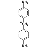 结构式 CAS# 190778-00-8, 4,4'-(<sup>13</sup>C)亚甲基二苯胺