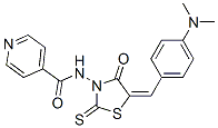 CAS#: 1908-97-0， N-[5-[[4-(Dimethylamino)Phenyl]Methylene]-4-Oxo-2-Thioxo-3-Thiazolidinyl]-4-Pyridinecarboxamide