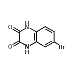 structure of CAS# 1910-90-3, 6-Bromo-2,3-Quinoxalinediol;2,3-Quinoxalinedione,6-bromo-1,4-dihydro-;6-Bromo-1,4-dihydro-quinoxaline-2,3-dione;MFCD00457865