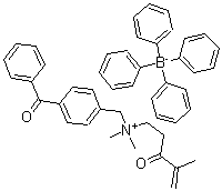 CAS#: 191093-16-0， N-(4-[Benzoyl]Benzyl)-N,N-Dimethyl-N-(2-[Methacryloyl]Ethyl) Ammonium Tetraphenylborate
