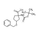 CAS#: 191110-68-6， 3-(Benzyloxy)-1-({[(2-Methyl-2-Propanyl)Oxy]Carbonyl}Amino)Cyclopentanecarboxylic Acid