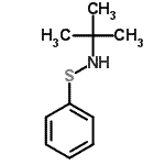 structure of CAS# 19117-31-8, 2-Methyl-N-(Phenylsulfanyl)-2-Propanamine;2-Methyl-N-(phenylthio)propan-2-amine;N-(1,1-Dimethylethyl)benzenesulfenamide;N-tert-Butylbenzenesulfenamide