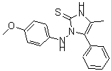 CAS#: 191349-37-8， 1,3-Dihydro-1-[(4-Methoxyphenyl)Amino]-4-Methyl-5-Phenyl-2H-Imidazole-2-Thione