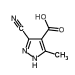 CAS#: 191419-06-4， 3-Cyano-5-Methyl-1H-Pyrazole-4-Carboxylic Acid