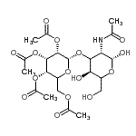CAS#: 191532-23-7， 2-Acetamido-2-Deoxy-3-O-[(5xi)-2,3,4,6-Tetra-O-Acetyl-alpha-L-Ribo-Hexopyranosyl]-beta-D-Threo-Hexopyranose