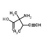 CAS#: 191615-51-7， 2-Amino-2,3-Dimethyl-4-Pentynoic Acid