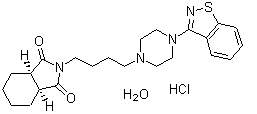 CAS#: 192052-81-6， Perospirone Hydrochloride Hydrate