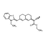 CAS#: 19208-19-6， Ethyl (2Z)-Cyano{7-[(Z)-(3-Ethyl-1,3-Benzothiazol-2(3H)-Ylidene)Methyl]-4,4A,5,6-Tetrahydro-2(3H)-Naphthalenylidene}Acetate