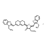 CAS#: 19208-21-0， 3-Ethyl-2-{(Z)-[(5E)-3-ethyl-5-{7-[(Z)-(3-ethyl-1,3-benzothiazol-2(3H)-ylidene)methyl]-4,4a,5,6-tetrahydro-2(3H)-naphthalenylidene}-4-oxo-1,3-thiazolidin-2-ylidene]methyl}-1,3-benzothiazol-3-ium iodide
