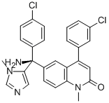 CAS#: 192185-68-5， 6-[Amino-(4-Chlorophenyl)-(3-Methylimidazol-4-Yl)Methyl]-4-(3-Chlorophenyl)-1-Methylquinolin-2-One