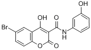 CAS#: 19225-15-1， 6-Bromo-4-Hydroxy-3-((M-Hydroxyphenyl)Carbamoyl)Coumarin