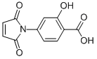 structure of CAS# 19232-43-0, 4-(2,5-Dihydro-2,5-Dioxo-1H-Pyrrol-1-Yl)-2-Hydroxy-Benzoic Acid;4-(2,5-Dioxopyrrol-1-Yl)-2-Hydroxy-Benzoic Acid;4-(2,5-Dioxo-1-Pyrrolyl)-2-Hydroxybenzoic Acid;2-Hydroxy-4-Maleimido-Benzoic Acid