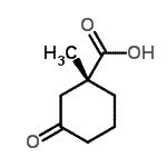 CAS 登录号：192433-20-8， (1R)-1-甲基-3-氧代环己烷羧酸