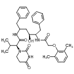 CAS#: 192725-39-6， (2S)-N-[(4S)-5-{[(2,6-Dimethylphenoxy)Acetyl]Amino}-4-Hydroxy-1,6-Diphenyl-2-Hexanyl]-2-(2,4-Dioxotetrahydro-1(2H)-Pyrimidinyl)-3-Methylbutanamide
