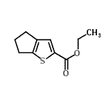 structure of CAS# 19282-44-1, Ethyl 5,6-Dihydro-4H-Cyclopenta[b]Thiophene-2-Carboxylate;Ethyl 5,6-dihydro-4H-cyclopenta[b]thiophene-2-carboxylate;Ethyl 5,6-dihydro-4H-cyclopenta-[b]thiophene-2-carboxylate;MFCD06662279
