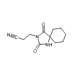CAS#: 19283-00-2， 3-(2,4-Dioxo-1,3-Diazaspiro[4.5]Dec-3-Yl)Propanenitrile
