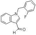 结构式 CAS# 192997-17-4, 1-[(2-氟苯基)甲基]吲哚-3-甲醛