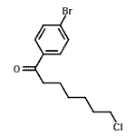 structure of CAS# 193065-67-7, 1-(4-Bromophenyl)-7-Chloro-1-Heptanone;1-(4-bromophenyl)-7-chloro-1-oxoheptane;1-HEPTANONE, 1-(4-BROMOPHENYL)-7-CHLORO-